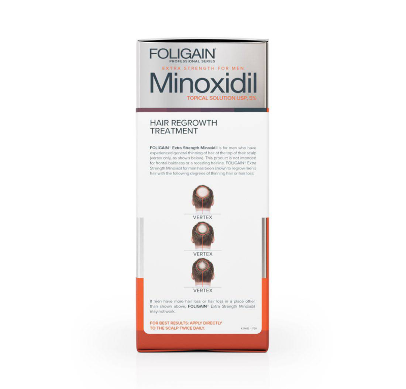FOLIGAIN MINOXIDIL 5% HAIR REGROWTH TREATMENT FOR MEN 12 MONTH SUPPLY