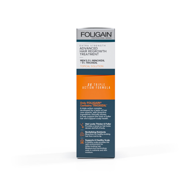FOLIGAIN ADVANCED HAIR REGROWTH FOR MEN 5% MINOXIDIL + 5% TRIOXIDIL®