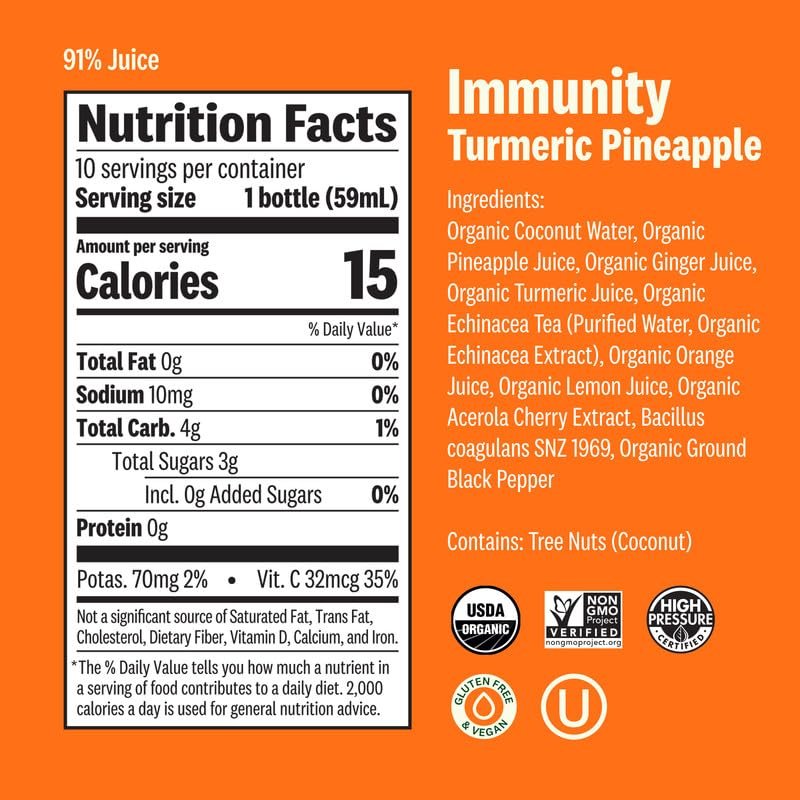 SUJA ORGANIC DAILY RITUAL SHOTS 30CT VARIETY PACK IMMUNITY, ENERGY DIGESTION BOOSTERS