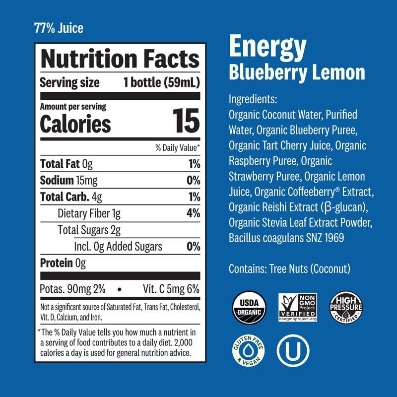 SUJA ORGANIC DAILY RITUAL SHOTS 30CT VARIETY PACK IMMUNITY, ENERGY DIGESTION BOOSTERS