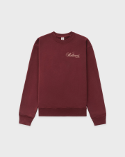 SPORTY&RICH SOHO CREWNECK - MERLOT/CREAM