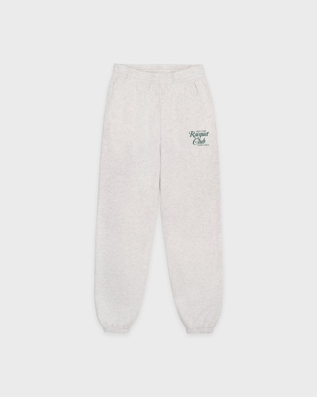 SPORTY&RICH NYRC SWEATPANT - HEATHER GRAY/FOREST