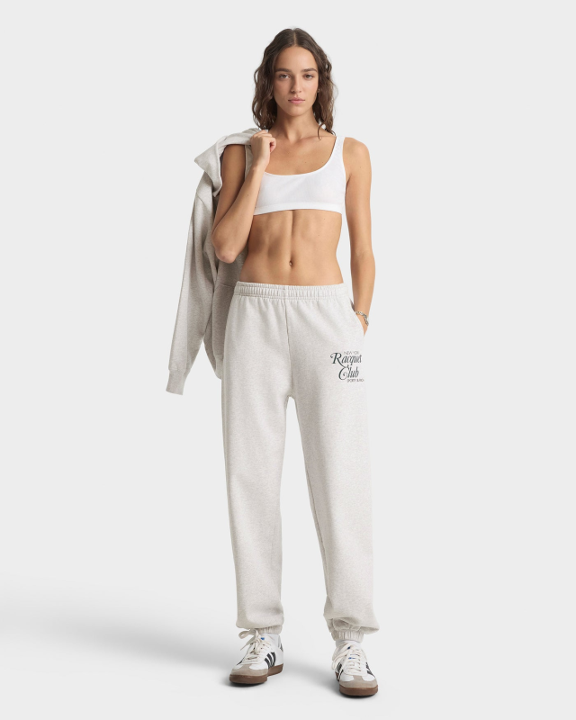 SPORTY&RICH NYRC SWEATPANT - HEATHER GRAY/FOREST