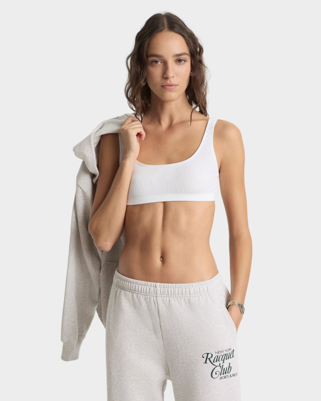 SPORTY&RICH NYRC SWEATPANT - HEATHER GRAY/FOREST