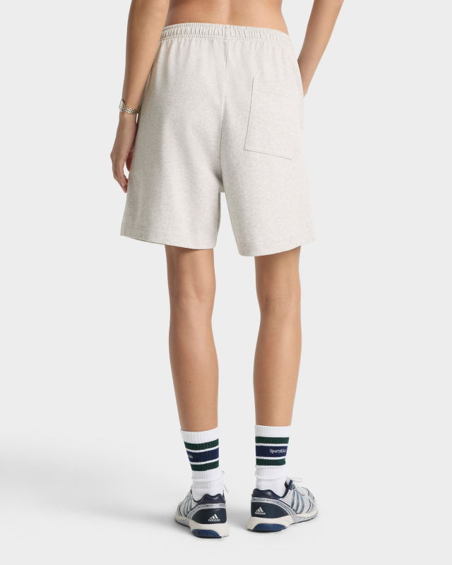 SPORTY&RICH PRO GYM SHORT - HEATHER GRAY/FOREST