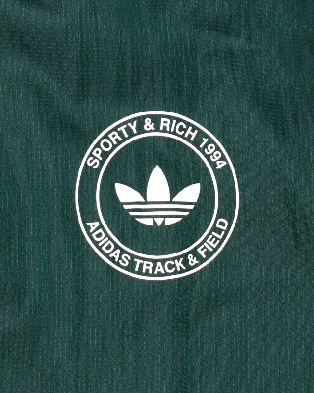 SPORTY&RICH ADIDAS WINDBREAKER - GREEN/FADED BLACK/PURPLE