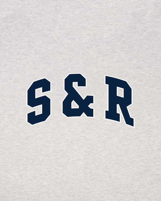 SPORTY&RICH S&R IVY SWEATPANT - HEATHER GRAY/NAVY