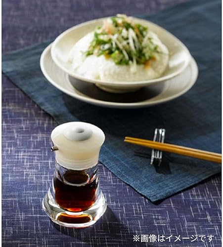 DAIWA PUSH ONE MEDIUM SOY SAUCE DISPENSER CLEAR BLUE STYLISH SOY SAUCER FOR SUSHI