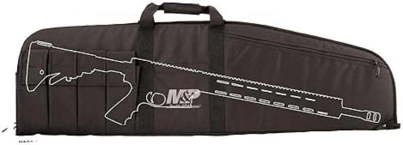 SMITH WESSON PADDED TACTICAL RIFLE GUN CASE FOR HUNTING, SHOOTING, AND STORAGE