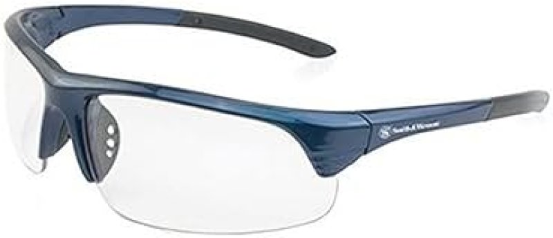 SMITH WESSON CORPORAL HALF FRAME SHOOTING GLASSES WITH NO-SLIP RUBBER IMPACT RESISTANCE