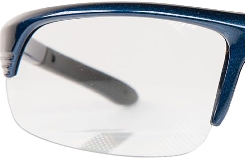SMITH WESSON CORPORAL HALF FRAME SHOOTING GLASSES WITH NO-SLIP RUBBER IMPACT RESISTANCE