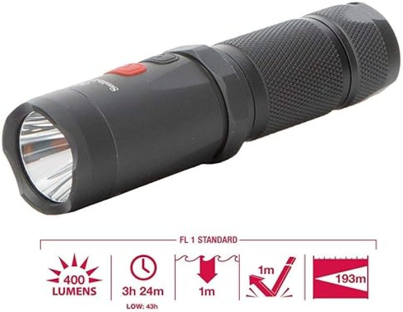 SMITH WESSON NIGHT GUARD MICRO FLASHLIGHT COMPACT, DURABLE EDC LIGHT FOR OUTDOOR, SURVIVAL, HUNTING