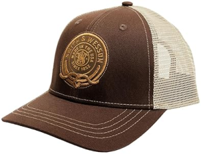 SMITH WESSON MENS ADJUSTABLE TRUCKER HAT - 6-PANEL MESH SNAPBACK BASEBALL CAP, ONE SIZE