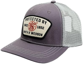 SMITH WESSON MENS ADJUSTABLE SNAPBACK TRUCKER HAT - 6-PANEL MESH BASEBALL CAP, ONE SIZE