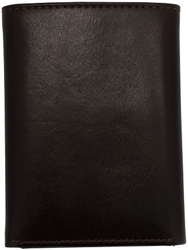 SMITH WESSON HANDMADE 100 LEATHER TRIFOLD WALLET FOR MEN, BLACK BROWN, GIFT IDEA