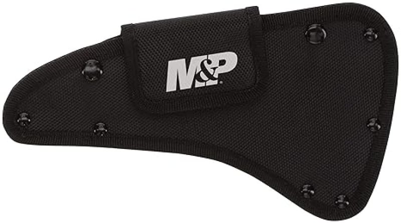 SMITH WESSON M P 16IN FULL TANG TACTICAL AXE WITH SPEARPOINT SPINE, RUBBER HANDLE SHEATH