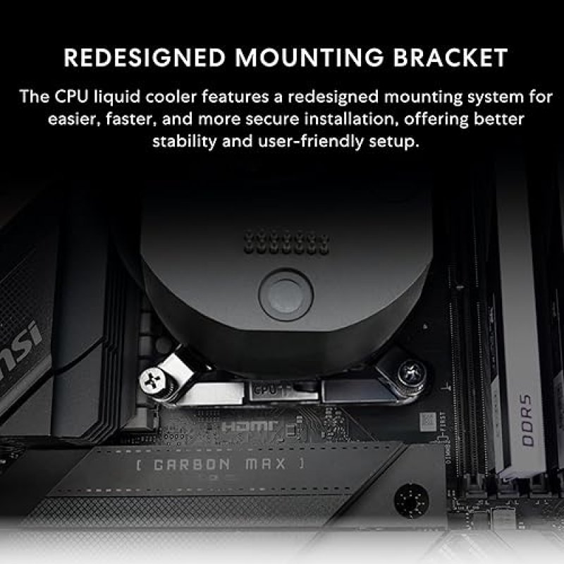 LIAN LI HYDROSHIFT II-S 360MM ARGB LIQUID CPU COOLER WITH 3.4 LCD SCREEN, LOW-NOISE FANS