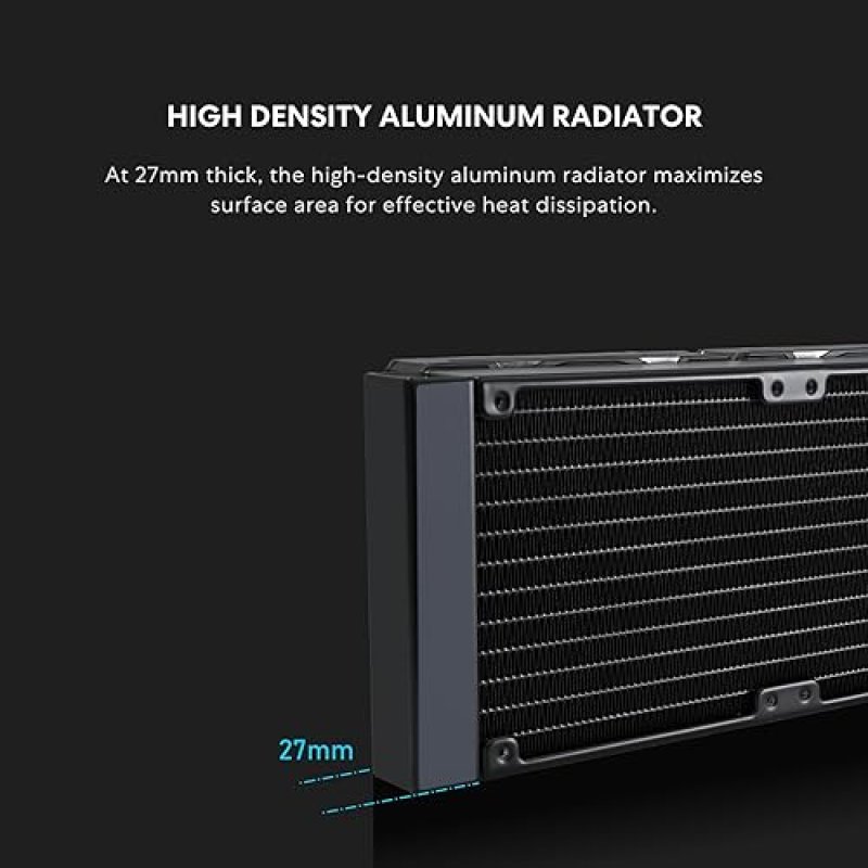 LIAN LI GALAHAD II LITE 240MM ARGB AIO LIQUID CPU COOLER LOW-NOISE QUICK INSTALL FANS