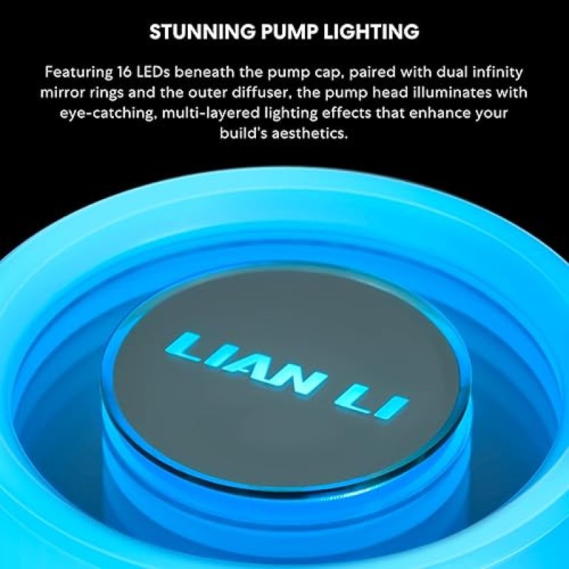 LIAN LI GALAHAD II LITE 240MM ARGB AIO LIQUID CPU COOLER LOW-NOISE QUICK INSTALL FANS