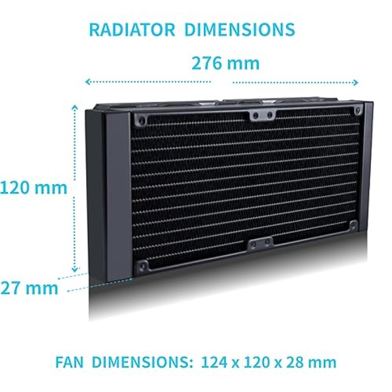 LIAN LI GALAHAD II LITE 240MM ARGB AIO LIQUID CPU COOLER LOW-NOISE QUICK INSTALL FANS