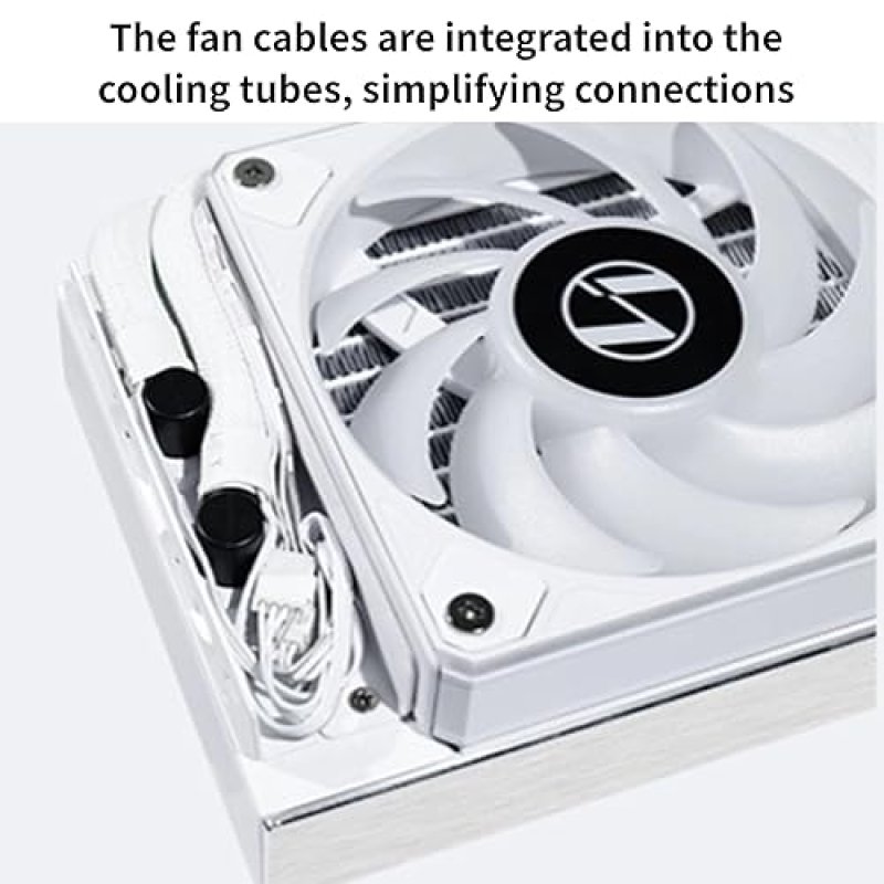 LIAN LI HYDROSHIFT LCD 360 LIQUID COOLER WHITE WITH 2.88 LCD, FLEXIBLE COOLANT PATHWAY