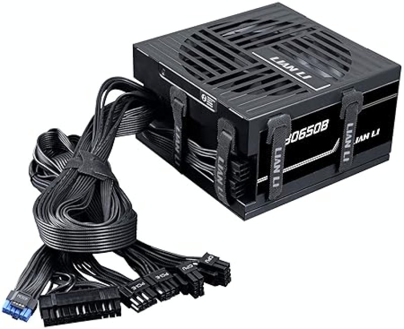LIAN LI RB 650W 80 BRONZE ATX 3.1 PSU PCIE 5.1 LOW-NOISE FAN CABLE MANAGEMENT BLACK