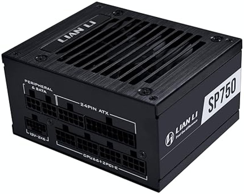 LIAN LI SP V2 750W SFX POWER SUPPLY 80 GOLD, LOW NOISE, ATX 3.1, PCIE 5.0, 10-YEAR WARRANTY