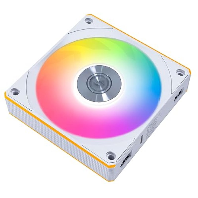 LIAN LI UNI FAN CL120 ARGB PWM WHITE PC CASE FAN 28MM FDB LOW NOISE WIRELESS CONTROL