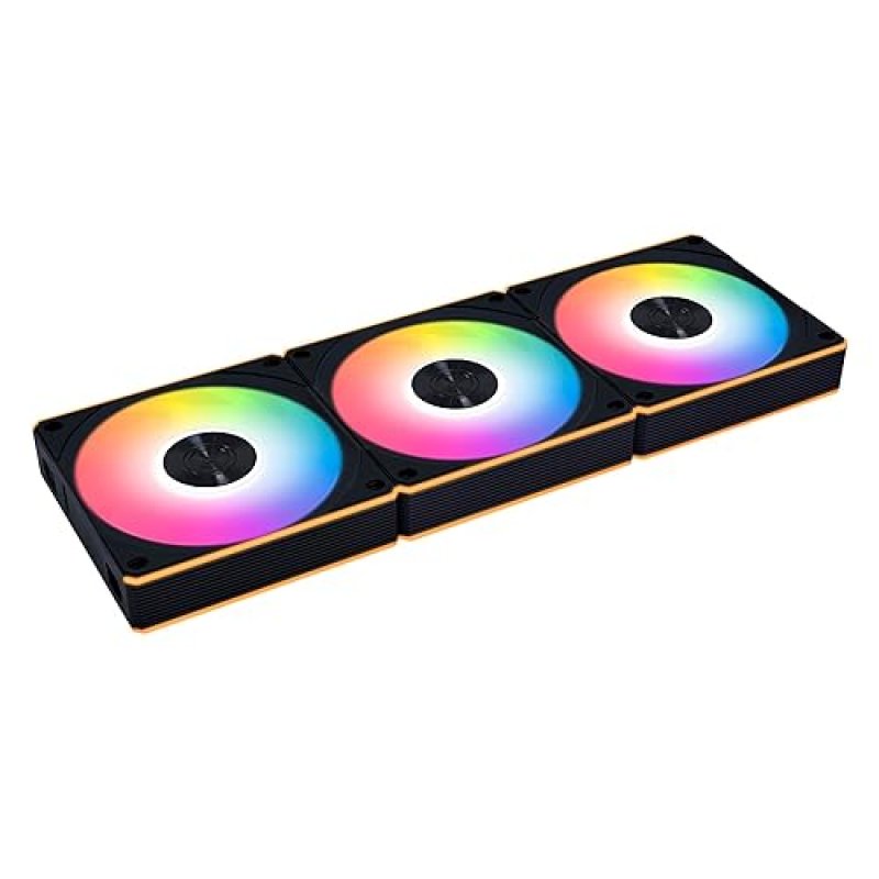 LIAN LI UNI FAN CL120 ARGB 120MM PWM FANS TRIPLE PACK WITH WIRELESS RGB CONTROLLER BLACK