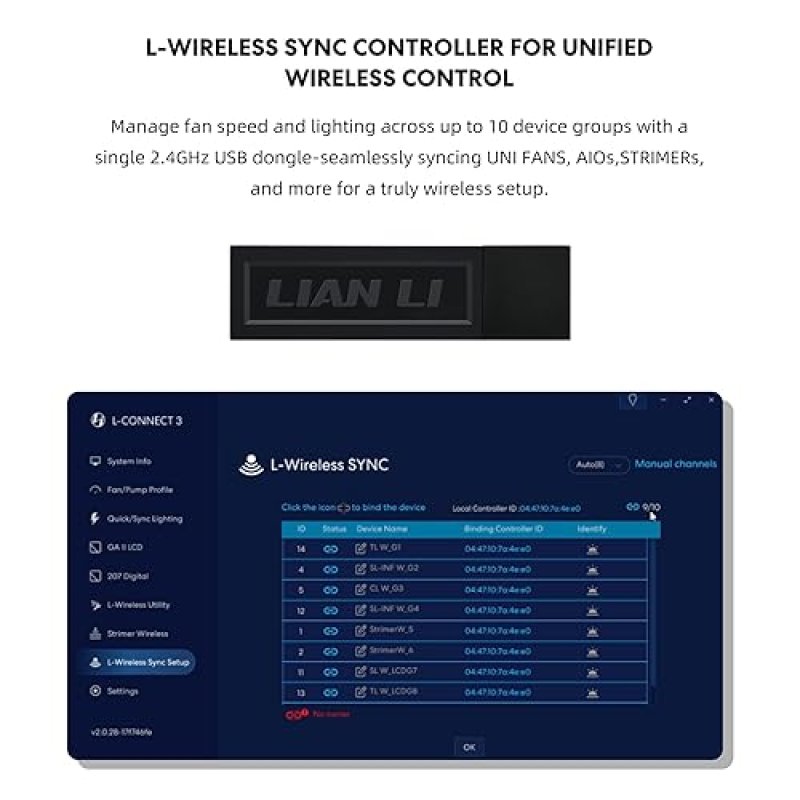 LIAN LI UNI FAN CL120 ARGB 120MM PWM FANS TRIPLE PACK WITH WIRELESS RGB CONTROLLER BLACK
