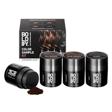 BOLDIFY HAIR FIBERS SAMPLE KIT 14 SHADES FOR THINNING HAIR, THICKER FULLER LOOK, MEN WOMEN