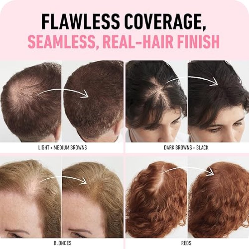 BOLDIFY HAIR FIBERS SAMPLE KIT 14 SHADES FOR THINNING HAIR, THICKER FULLER LOOK, MEN WOMEN
