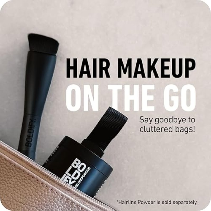 BOLDIFY FOUR-ENDED HAIRLINE POWDER BRUSH WITH SPONGE TIP FOR HAIR CONCEALER ROOT TOUCH UP