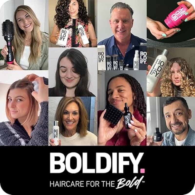 BOLDIFY DUAL-ENDED HAIRLINE POWDER BRUSH WITH SPONGE TIP PRECISION CONCEALER ROOT TOUCH-UP
