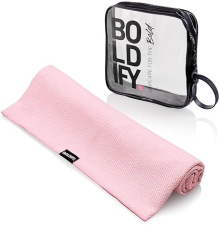 BOLDIFY QUICK DRY MICROFIBER HAIR TOWEL WRAP FOR WOMEN ANTI-FRIZZ, FAST DRYING TURBAN PINK