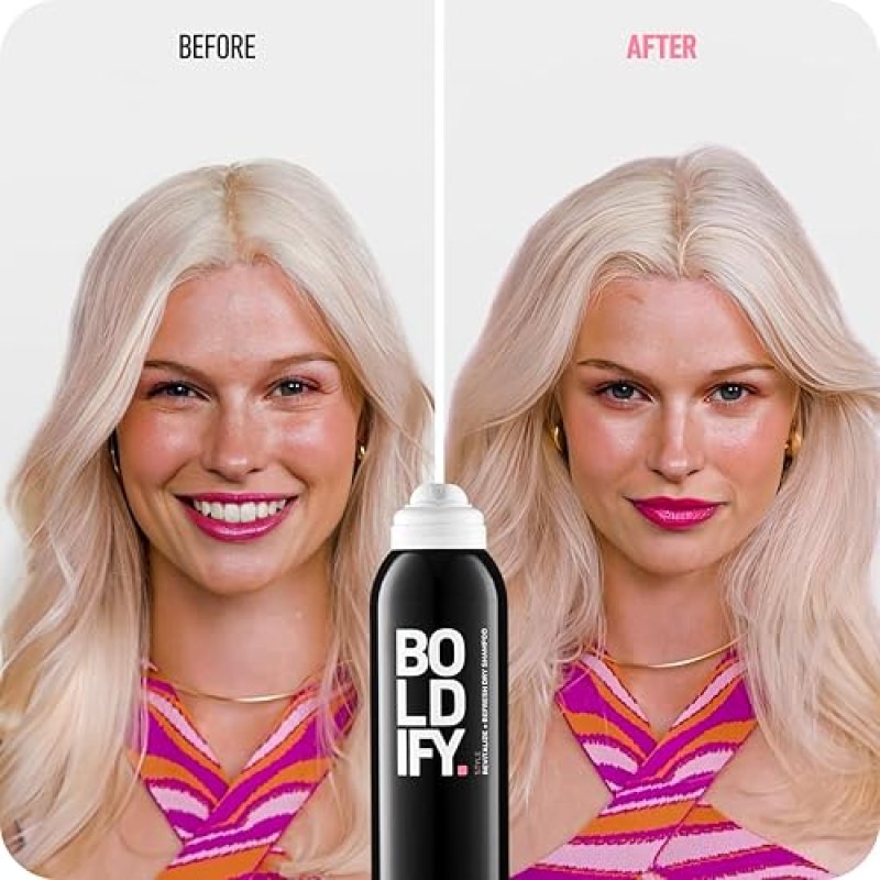 BOLDIFY  DRY SHAMPOO SPRAY INSTANT CLEAN, VOLUME SCALP BALANCE WITH SCALPOSINE RICE STARCH