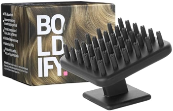 BOLDIFY SILICONE SCALP SCRUBBER HAIR MASSAGER BRUSH FOR HAIR GROWTH, DANDRUFF REMOVAL, WATERPROOF