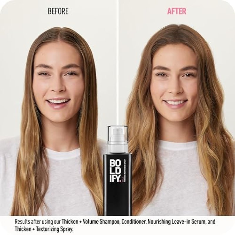 BOLDIFY HAIR THICKENING SPRAY 8OZ - VOLUME TEXTURE BOOSTER FOR MEN WOMEN, STYLIST RECOMMENDED