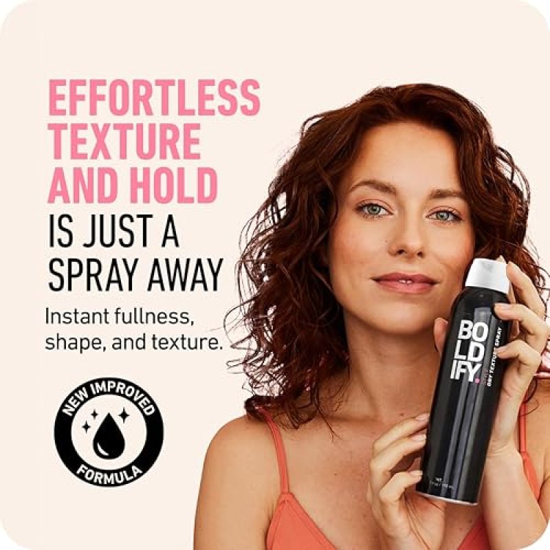 BOLDIFY DRY TEXTURE SPRAY VOLUMIZING TEXTURIZING SPRAY FOR FINE HAIR, MEN WOMEN