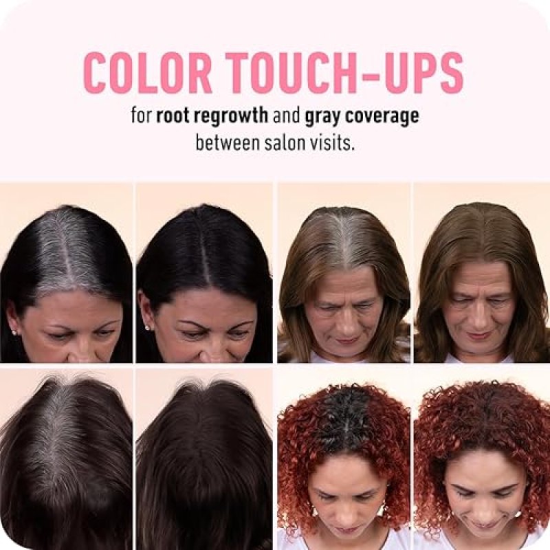 BOLDIFY HAIRLINE POWDER DARK AUBURN - GRAY COVERAGE ROOT TOUCH UP BALD SPOT CONCEALER
