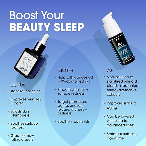 SUNDAY RILEY LUNA RETINOL NIGHT FACE OIL ANTI-AGING SLEEPING SERUM FOR SMOOTH SKIN