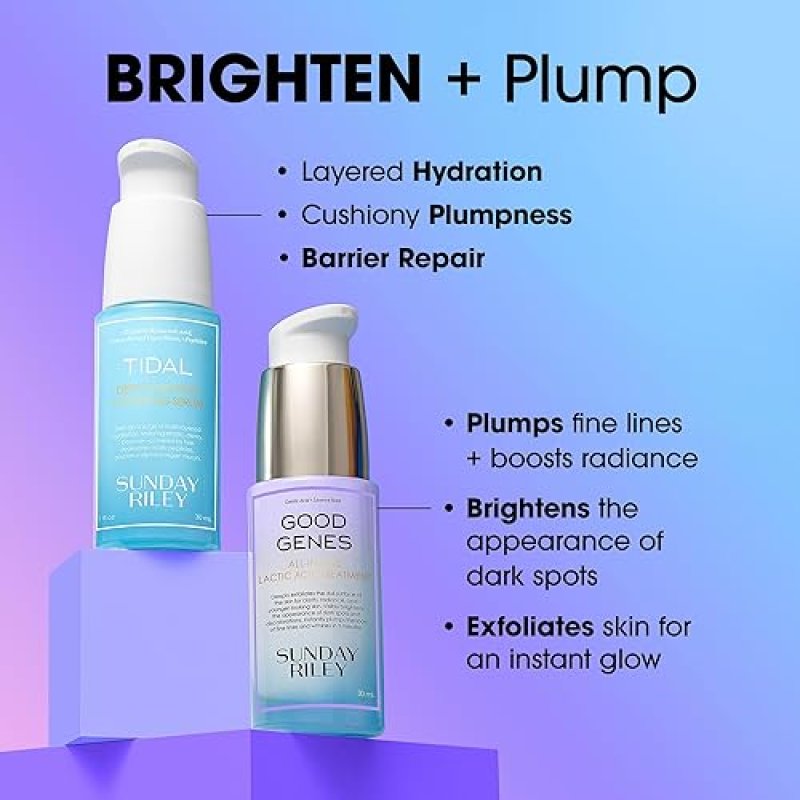 SUNDAY RILEY DEEP DIVE HYDRATION SET INTENSIVE MOISTURIZING SKINCARE KIT FOR DRY SKIN
