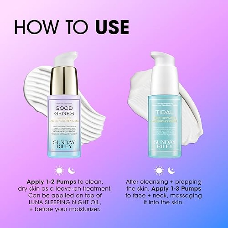 SUNDAY RILEY DEEP DIVE HYDRATION SET INTENSIVE MOISTURIZING SKINCARE KIT FOR DRY SKIN