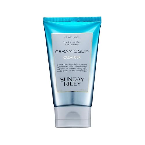 SUNDAY RILEY CERAMIC SLIP CLEANSER 5 FL OZ GENTLE FACIAL CLEANSER FOR ALL SKIN TYPES, PACK OF 1