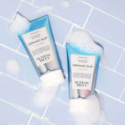 SUNDAY RILEY CERAMIC SLIP CLEANSER 5 FL OZ GENTLE FACIAL CLEANSER FOR ALL SKIN TYPES, PACK OF 1