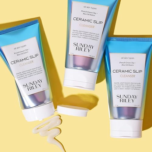 SUNDAY RILEY CERAMIC SLIP CLEANSER 5 FL OZ GENTLE FACIAL CLEANSER FOR ALL SKIN TYPES, PACK OF 1