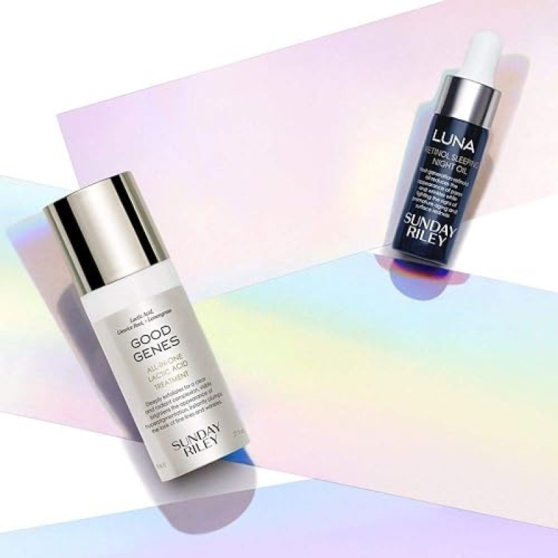 SUNDAY RILEY MINI POWER COUPLE TRAVEL KIT 0.4 FL OZ SKINCARE SET FOR GLOWING SKIN