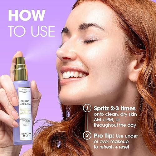 SUNDAY RILEY DETOX DARLING BALANCING ESSENCE MIST FOR OILY, BLEMISH-PRONE SKIN, 100ML