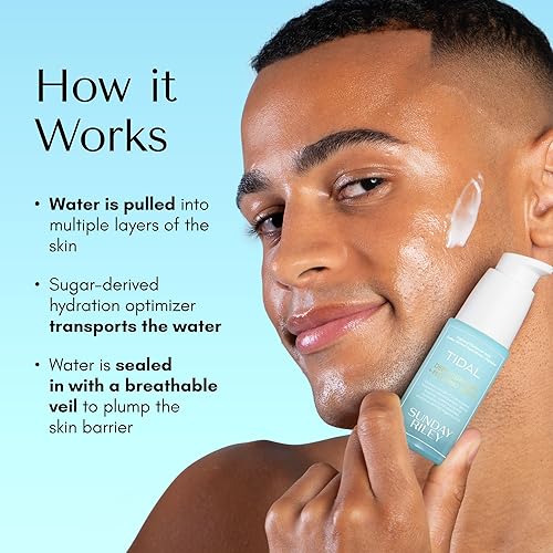 SUNDAY RILEY TIDAL SERUM DEEP HYDRATION AND SKIN PLUMPING FOR RADIANT GLOW