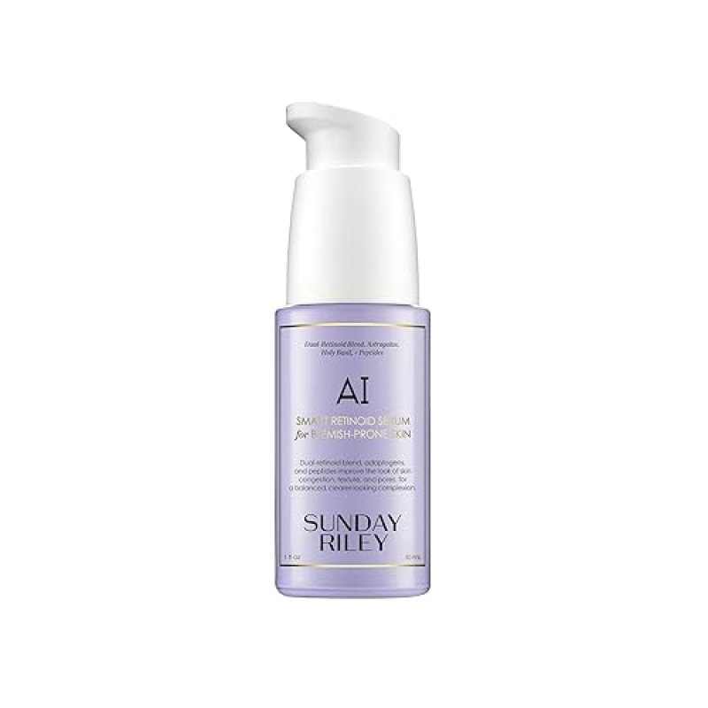 SUNDAY RILEY A.I. ADAPTIVE RETINOID SERUM FOR BLEMISH-PRONE SKIN CLEAR, SMOOTH COMPLEXION